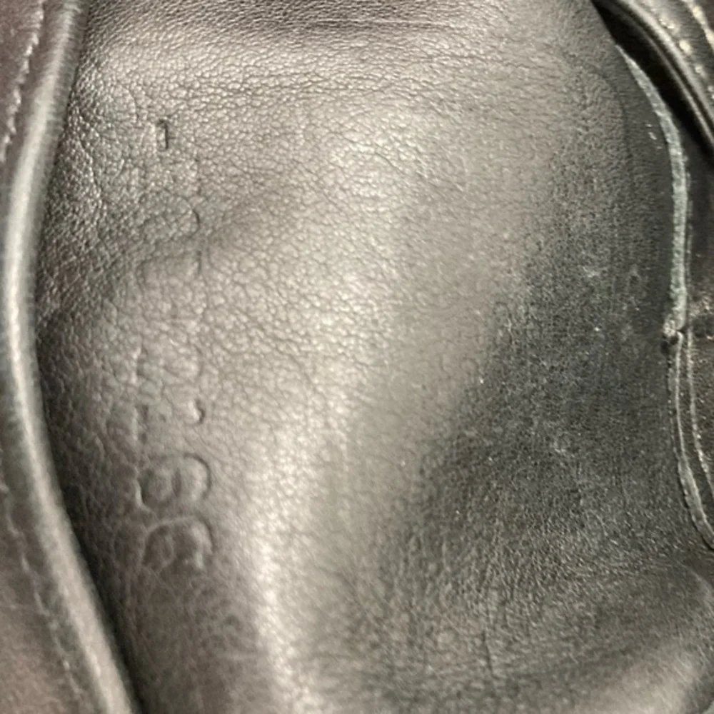 Coach vintage black leather drawstring bucket bag 9166 RARE